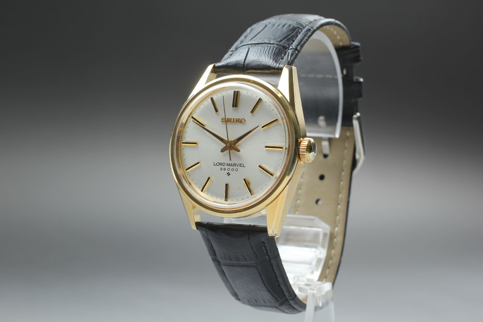 Vintage [Exc+5] SEIKO Load Marvel 36000 5740-8000 Gold Manual Men's Watch JAPAN