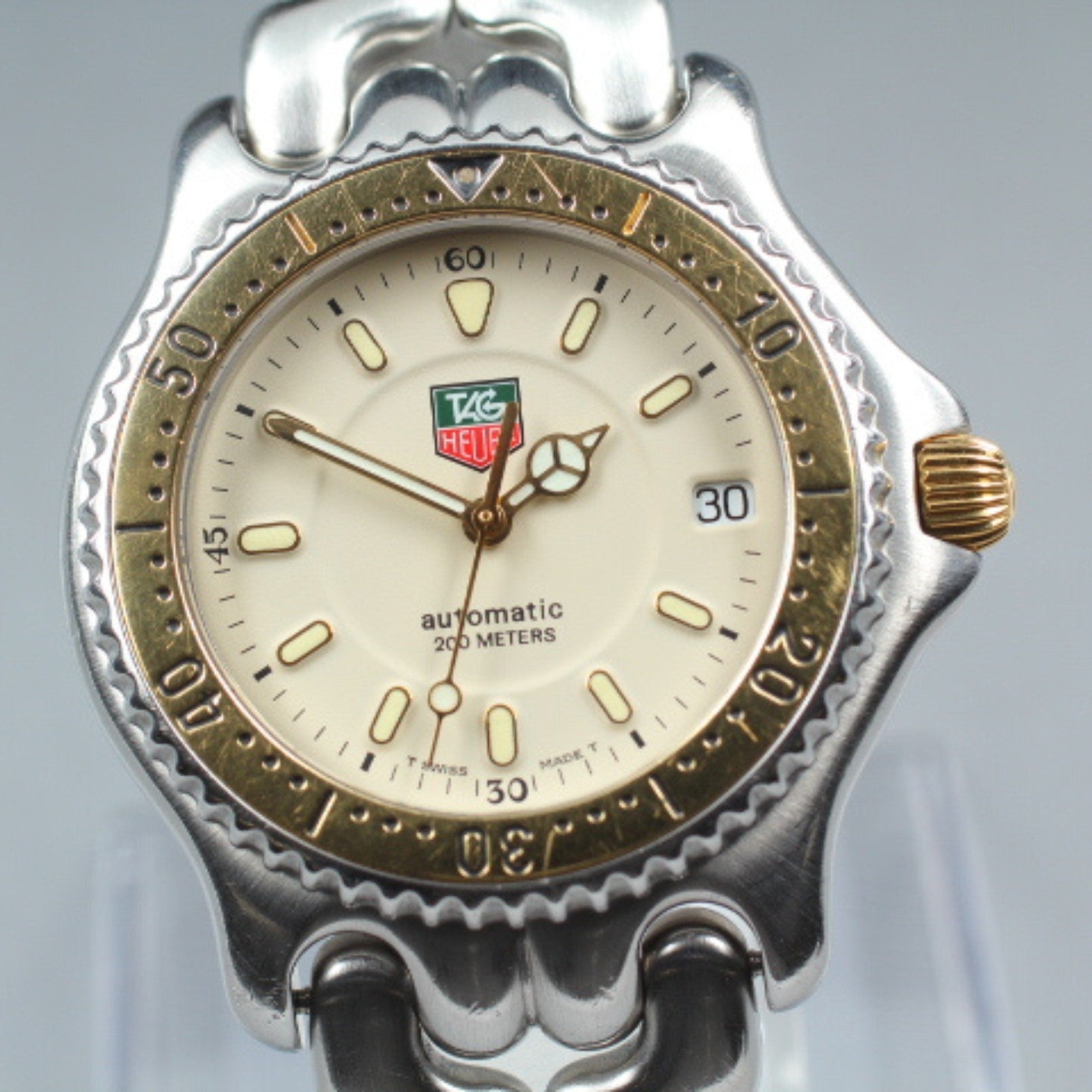 [Exc+5]Box TAG HEUER SEL 200m S87.006E Ivory Dial Automatic Men’s Watch 36mm JP