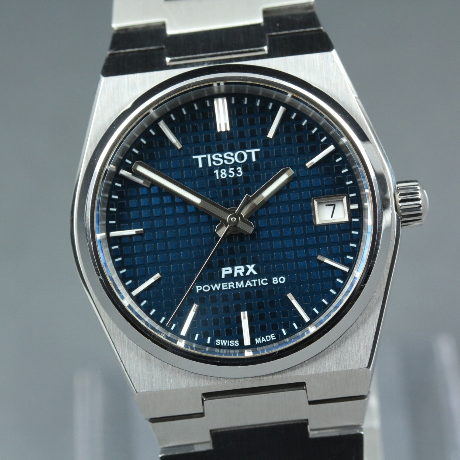 Tissot PRX Powermatic 80 T137207A Automatic Blue Dial Men's Watch 35mm JP JAPAN