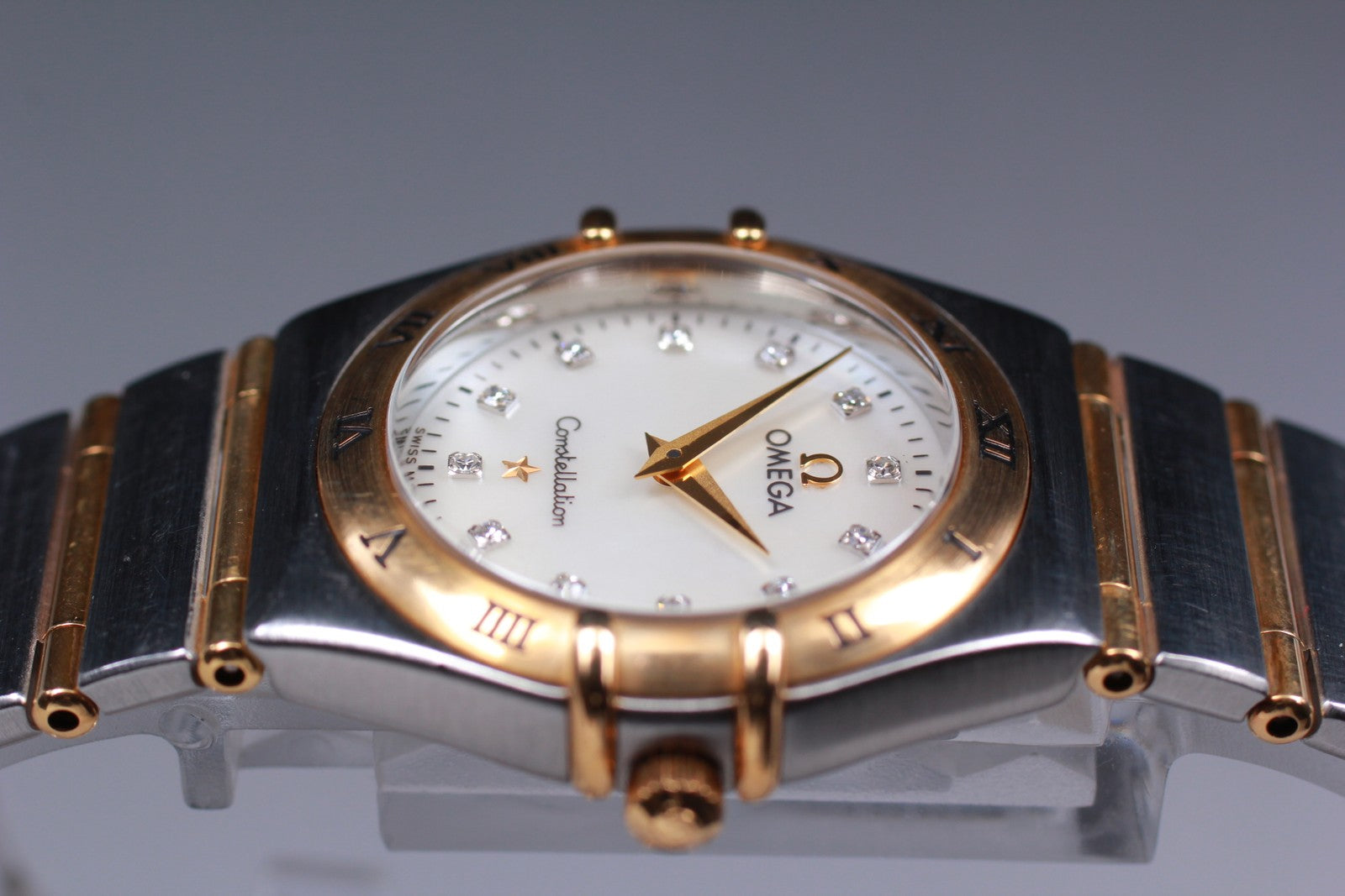 [Exc+5 Box] OMEGA Constellation 1272.75 Cal.1456 Diamond Shell Qz Women's Watch