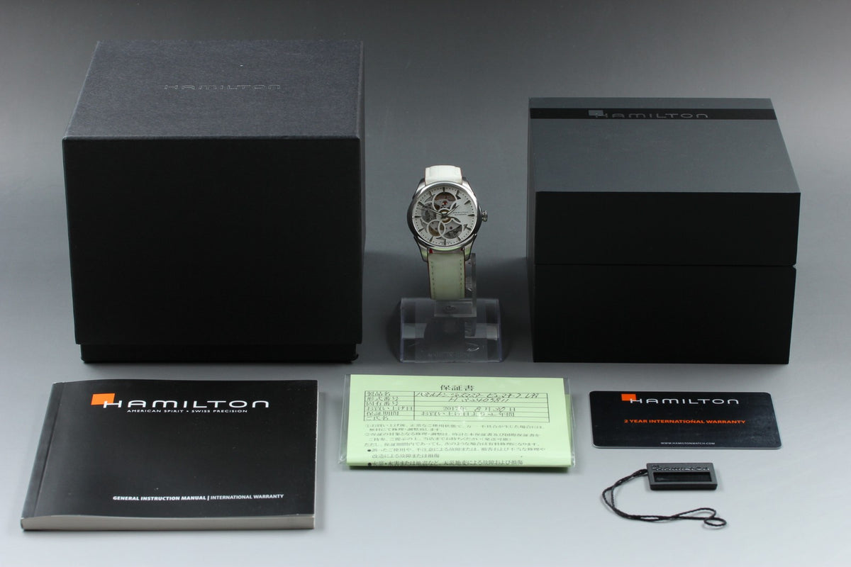 HAMILTON Jazzmaster Viewmatic Skeleton H324050 Automatic Women's Watch [Box]