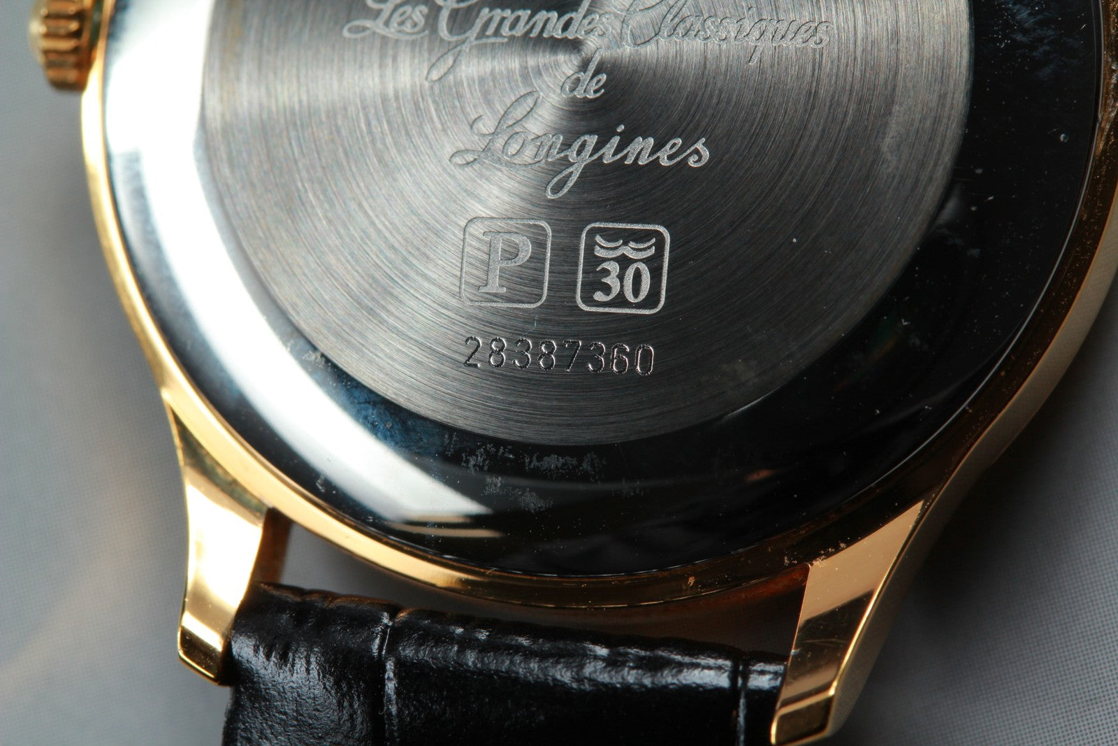 Longines Grand Classic L4.685.2 Gold Dial Automatic Date Men's Watch 36mm N MINT