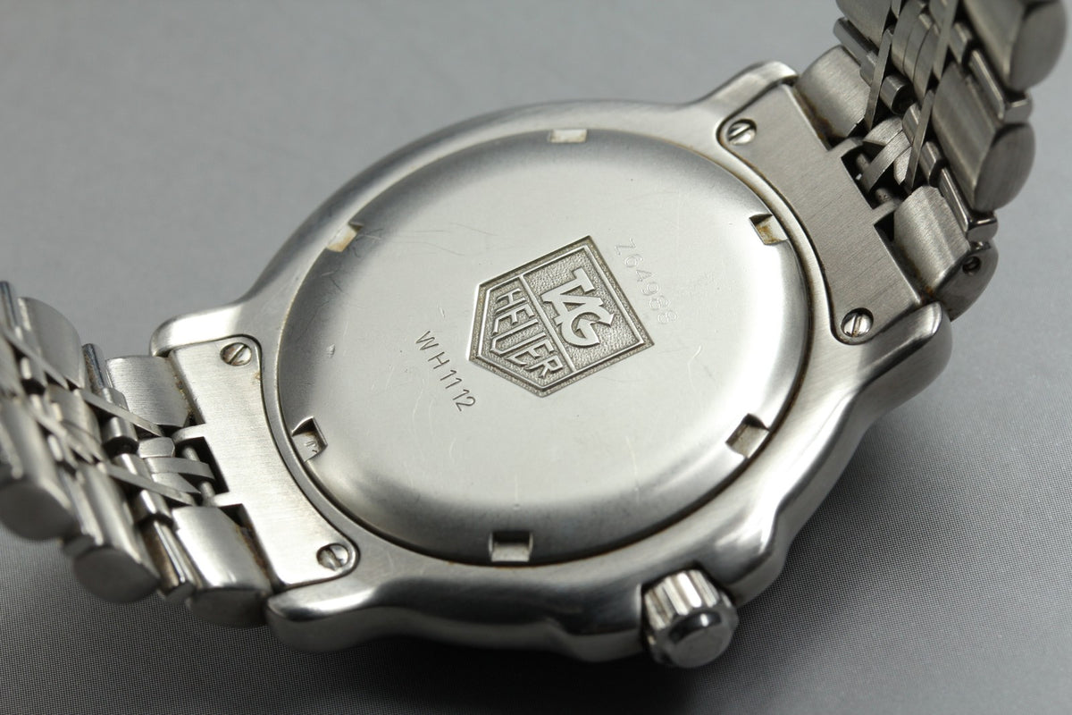 TAG HEUER Professional 6000 WH1112 Quartz Men's Gray Dial Watch 37mm From JAPAN