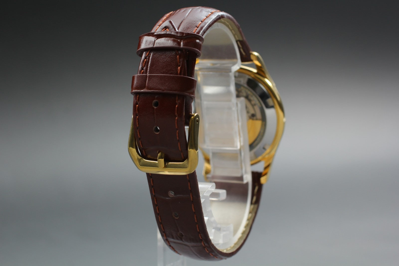 Vintage ORIS 7317 Automatic Date Gold Men's Watch 33mm JAPAN