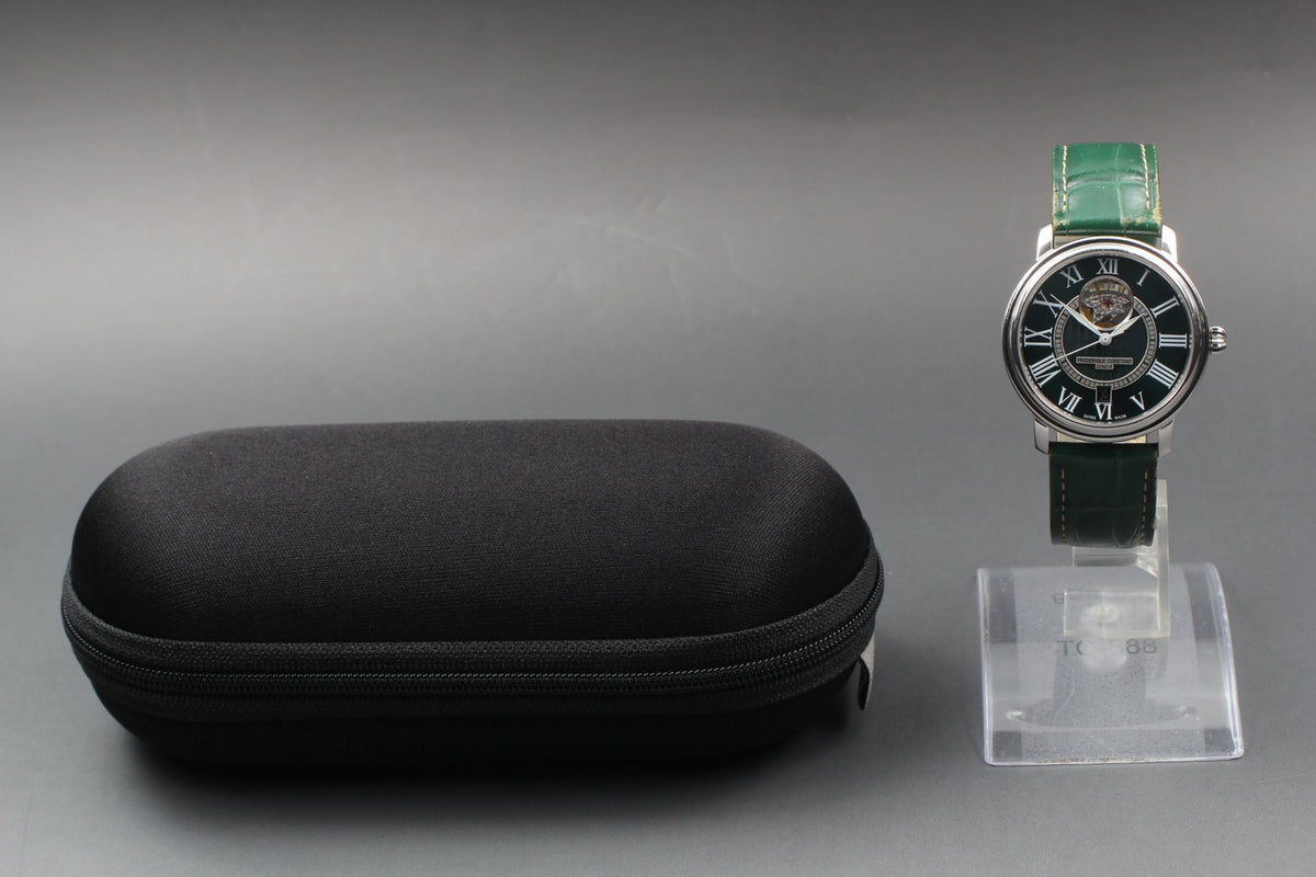 Limited FREDERIQUE CONSTANT FC-315DGS3P6 Green Automatic Men's Watch 38mm JAPAN