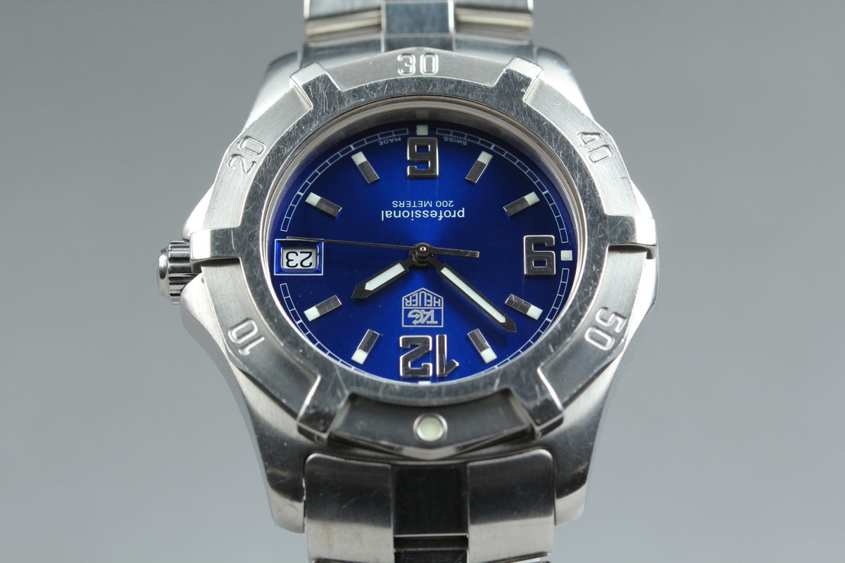 New Batt TAG HEUER Exclusive 2000 WN1112 Quartz Blue Dial Watch 39mm JAPAN Box