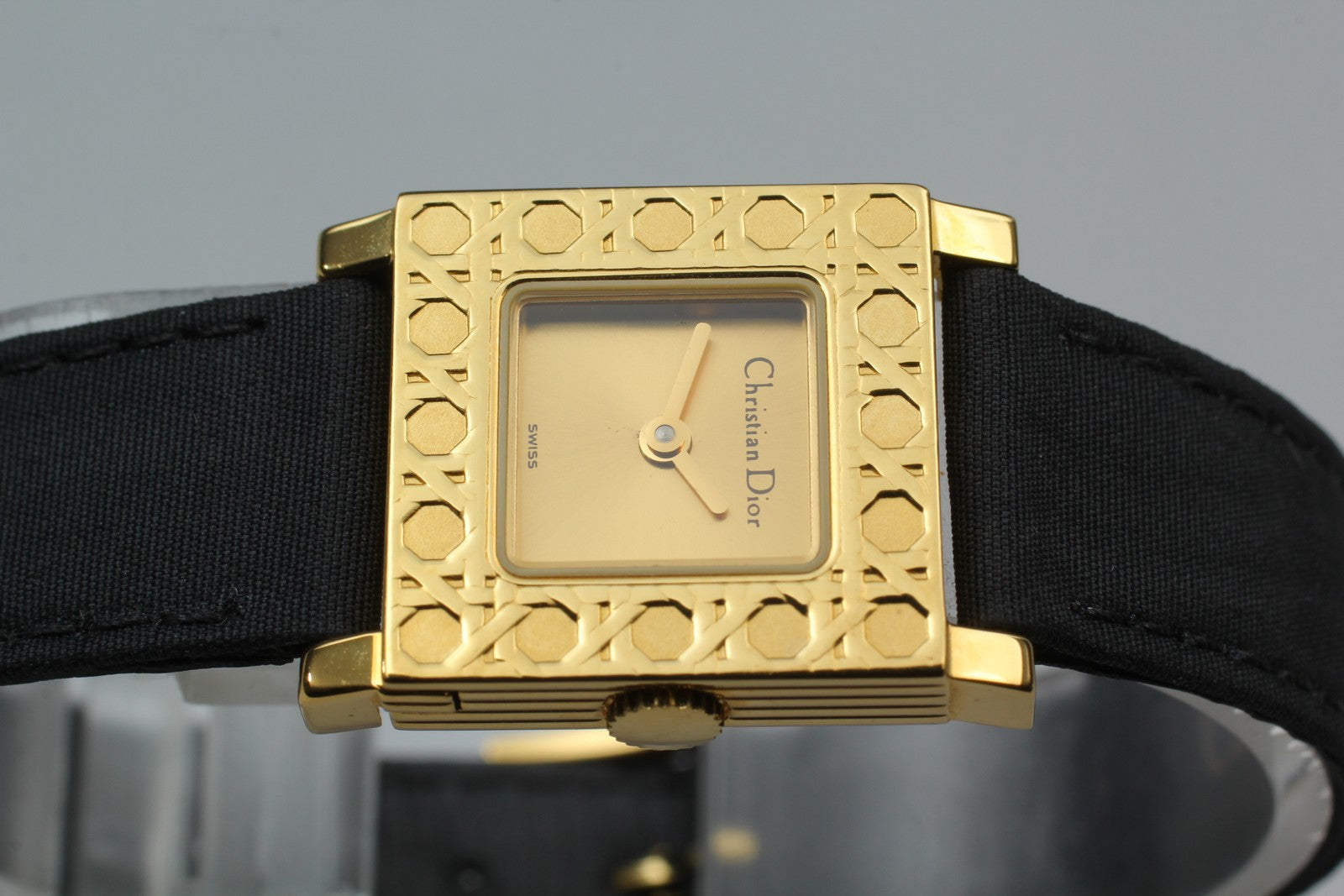 Christian Dior La Parisienne D60-159 Gold Black 19mm Women's Quartz Watch [Box]