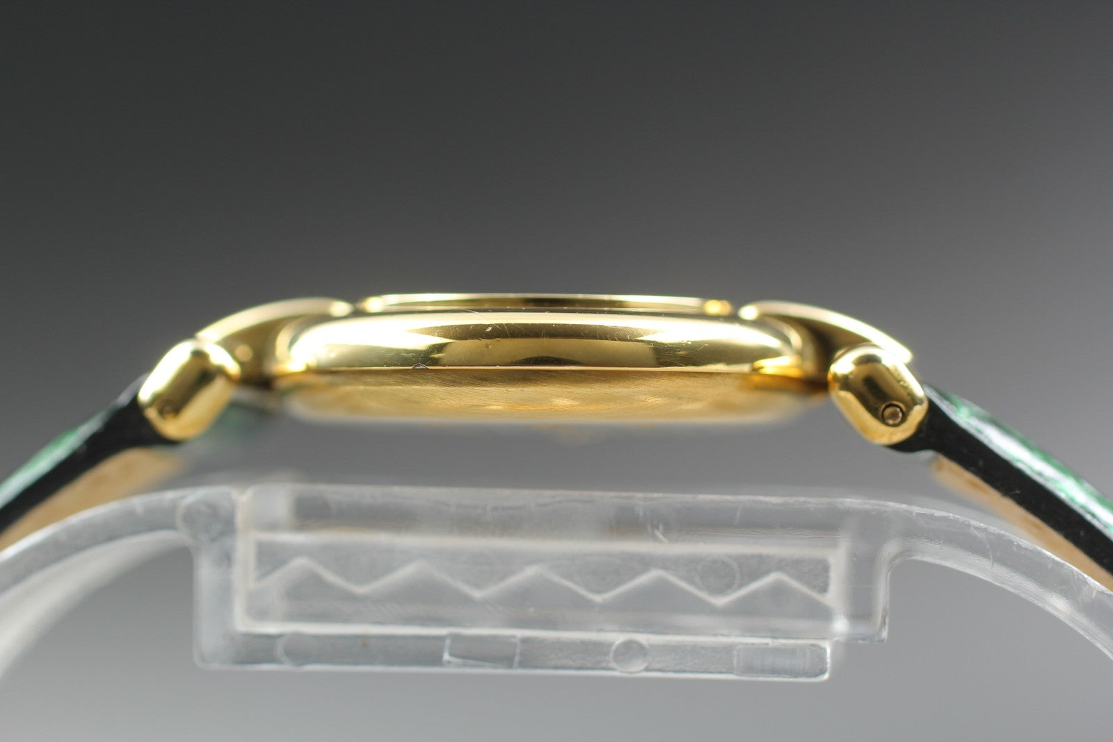 Vintage [Exc+5 Box] Cartier Must Colisee Vermeil 590002 Green Women's Qz Watch