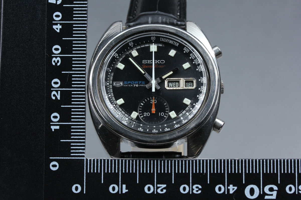 overhauled SEIKO 5 Sports Speed Timer 6139-6010 Automatic Men's Watch 39mm JAPAN