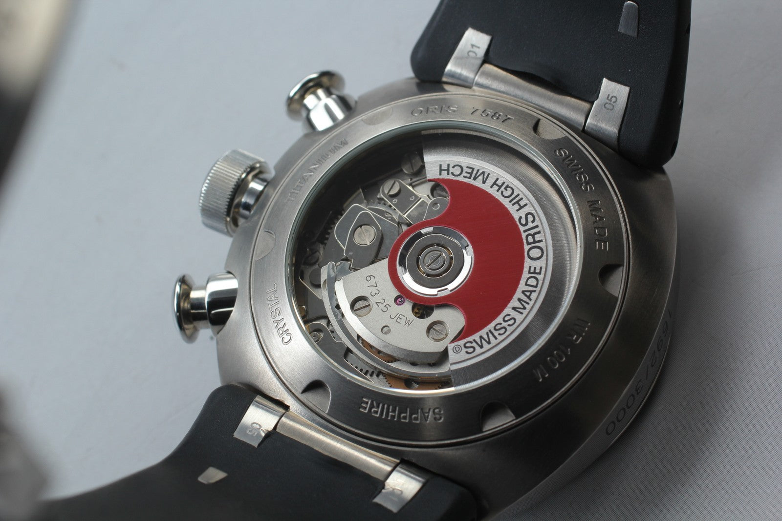 Limited [Exc+5] ORIS Williams TT3 Chronograph 7587 Black Automatic Men's Watch