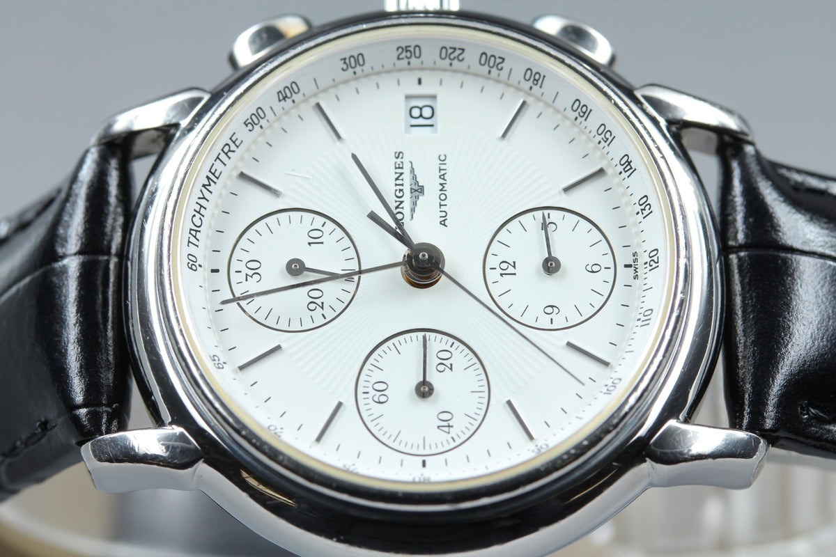 LONGINES Les Grandes Classiques L4.686.4 Automatic White Men's Watch 38mm JAPAN
