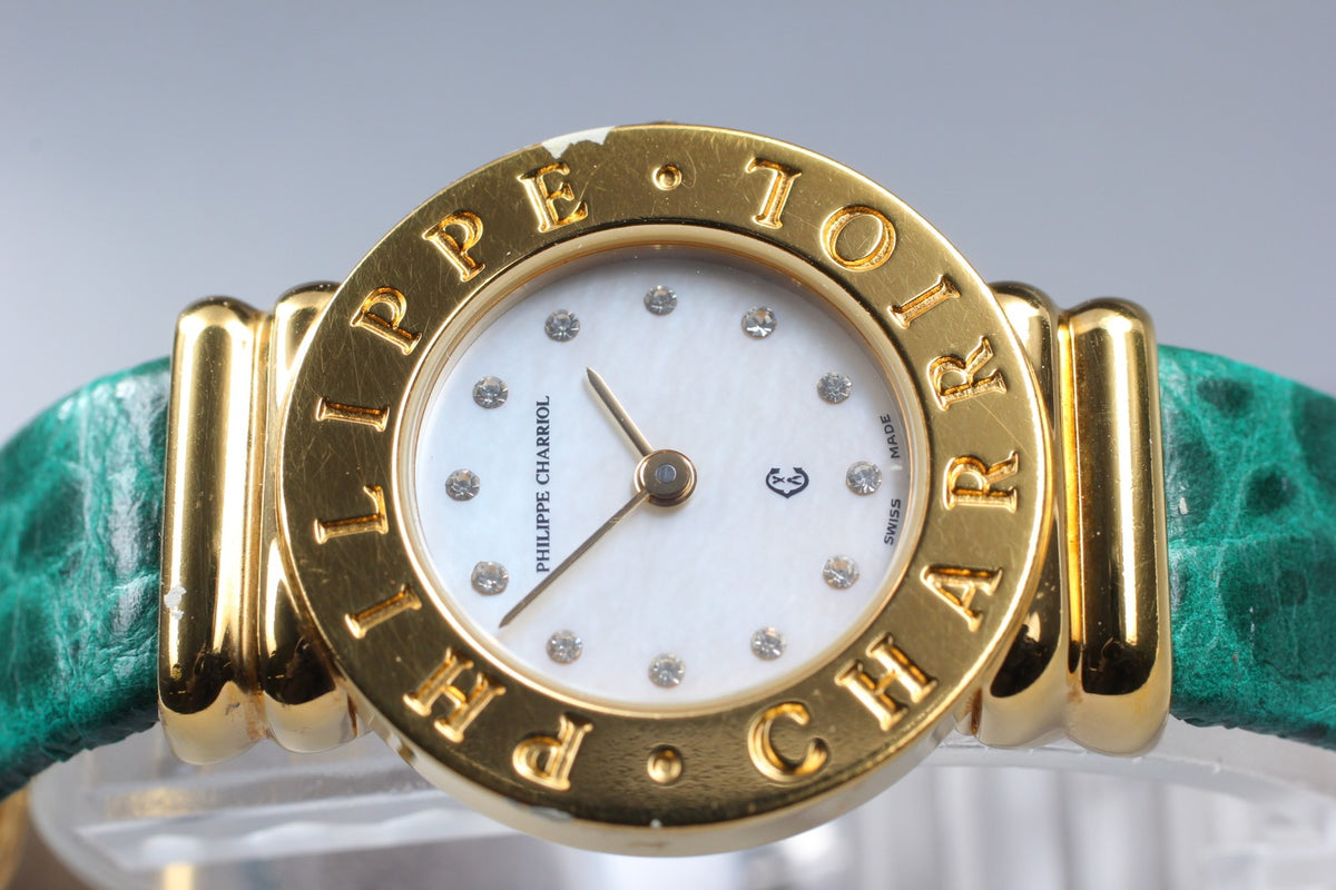 PHILIPPE CHARRIOL 7007901 White Dial Quartz Women's Watch 24mm JAPAN Box
