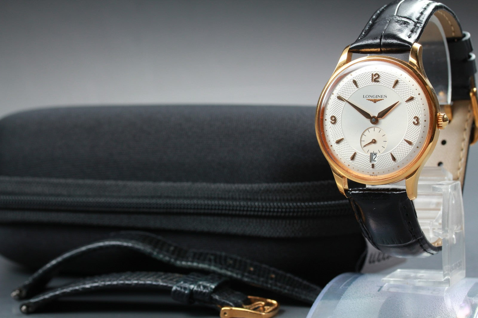 Longines Grand Classic L4.685.2 Gold Dial Automatic Date Men's Watch 36mm N MINT