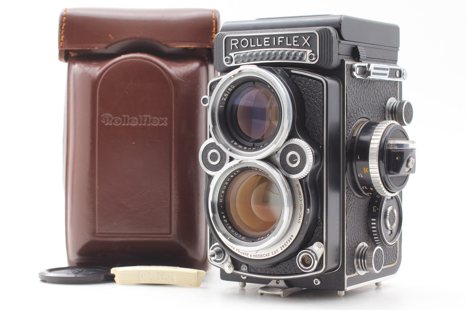 [MINT w/Case] Rolleiflex 2.8F White Face Xenotar 80mm f2.8 Film Camera 6x6 JAPAN