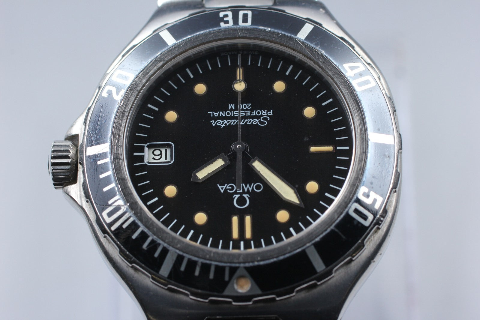 [Exc+5] OMEGA Seamaster 200m 396.1052 Cal.1438 36mm Black Quartz Men's Watch