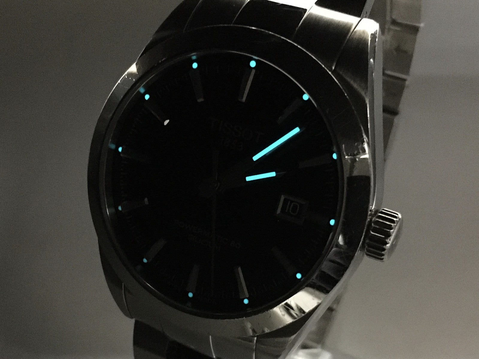 TISSOT Gentleman T127407A Automatic Black Date Men's Watch 40mm JAPAN Box