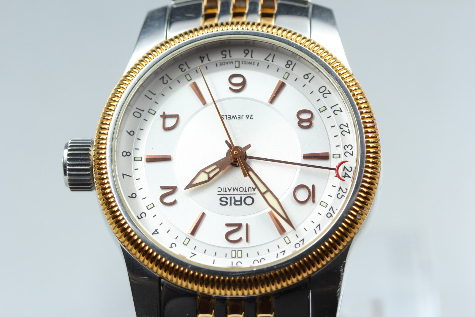 ORIS Big Crown Pointer Date 7628-43 Automatic Silver Men's Watch 39mm JAPAN Box