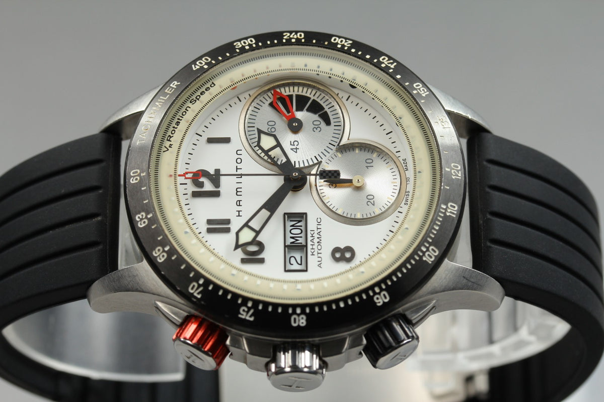 Hamilton Khaki Tachymiler H717260 Automatic Chronograph Men's Watch 45mm JAPAN
