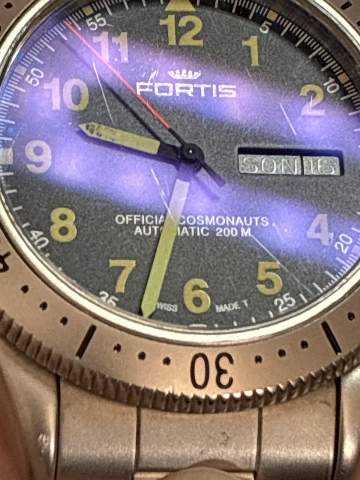 FORTIS Cosmonauts 610.22.158 Automatic Black Day/Date Men's Watch 39mm JP Exc+4