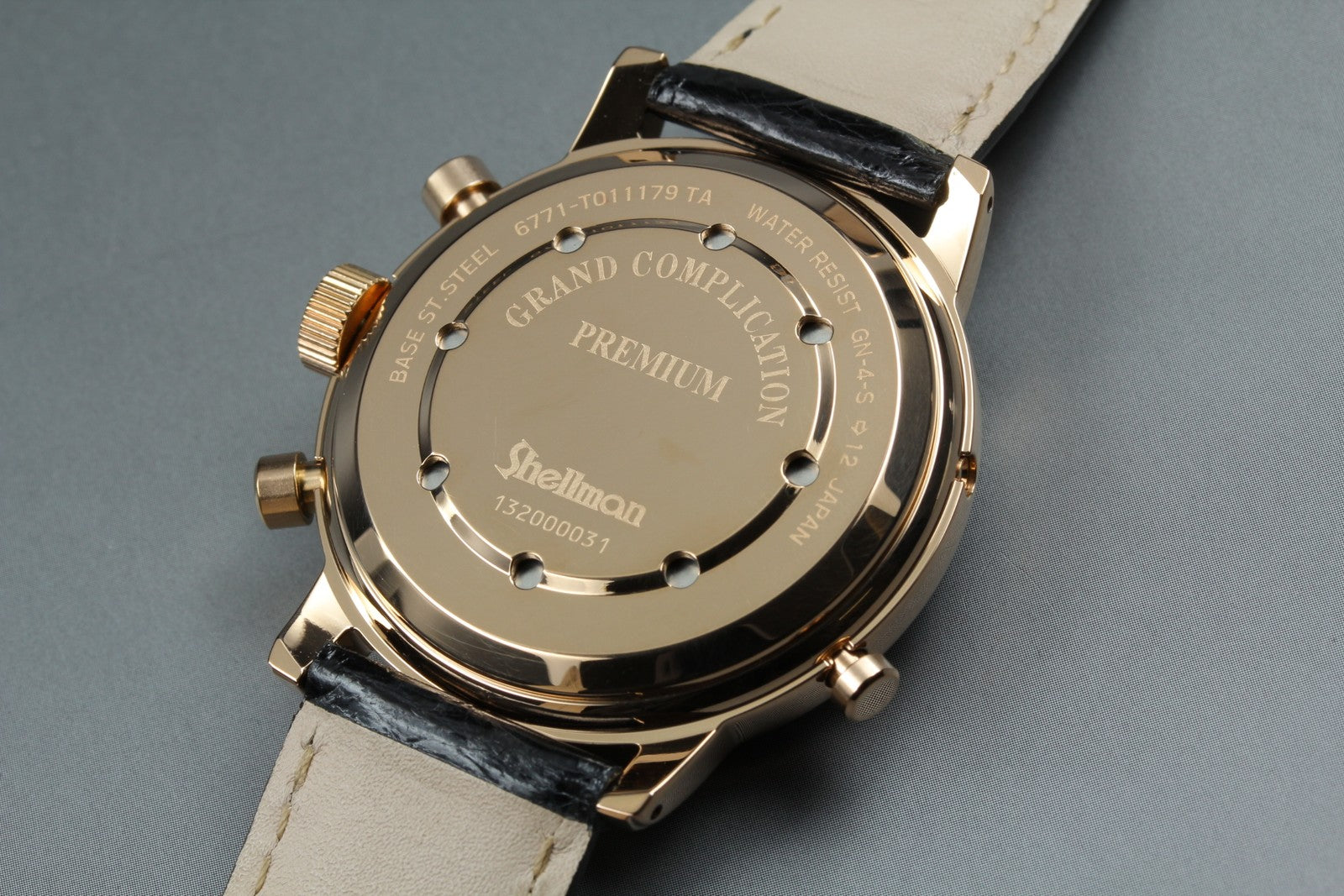 SHELLMAN Grand Complication Premium 6771-T011179TA Men's Qz Watch JAPAN [Box]