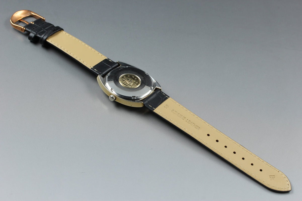 OMEGA Constellation 168.017 Cal.564 Gold Chronometer Date AT Mens Watch Vintage