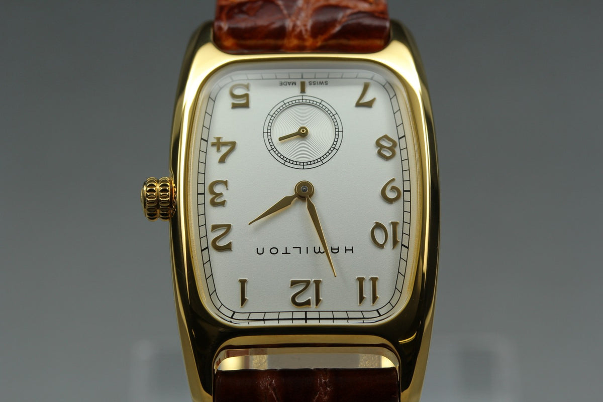 Hamilton American Classic Bolton H134310 27mm Gold Small Second Qz Unisex Watch