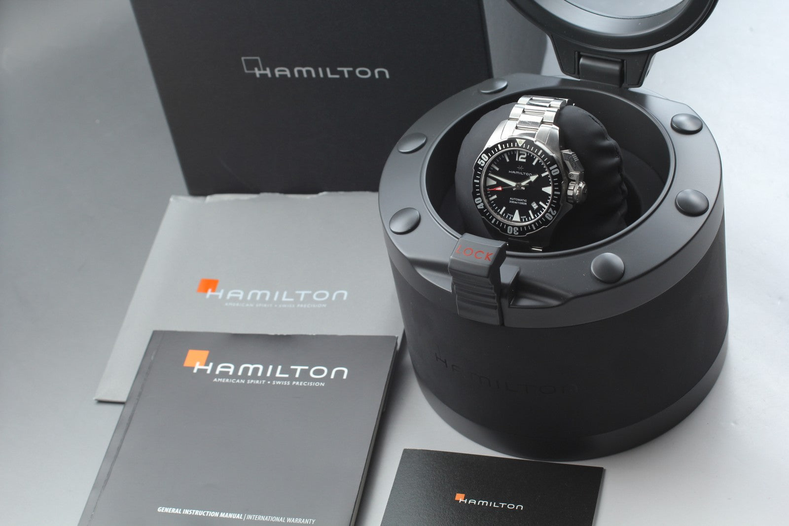 Hamilton Khaki Navy Openwater H776050 Black 42mm Automatic Men's Watch [w/Box]