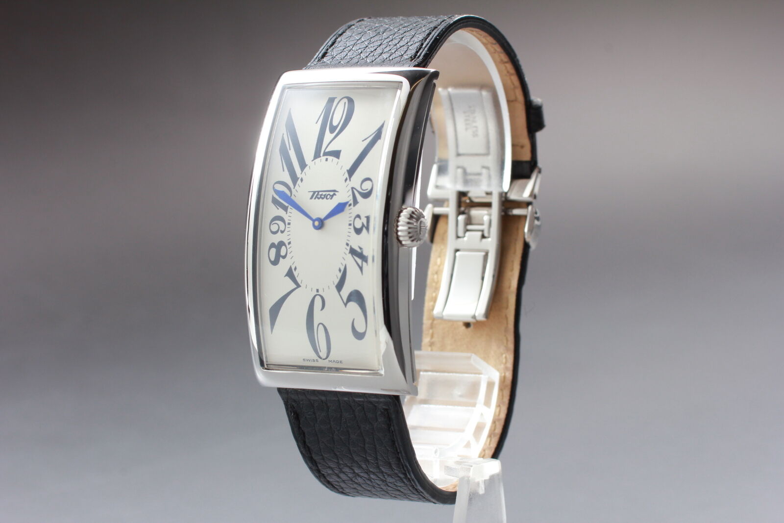 [Exc+5] TISSOT Banana Z181 White Dial Black Men's Quartz Watch From JAPAN