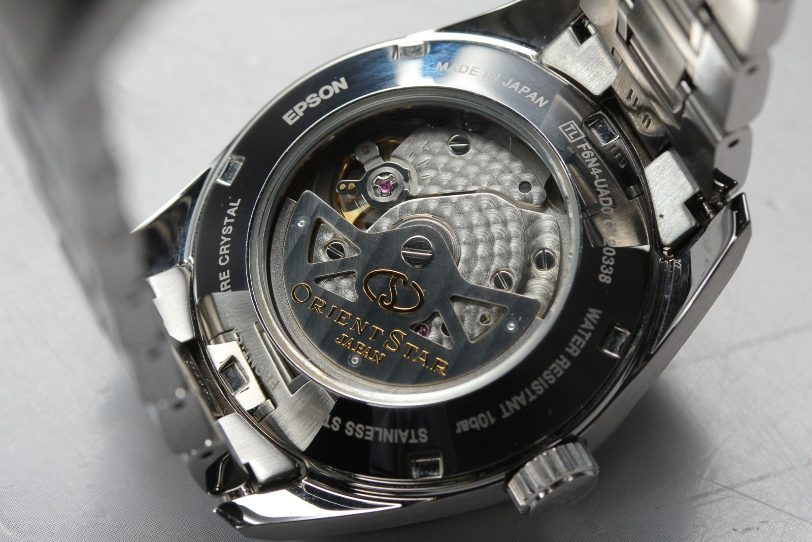 N MINT*Box Orient Star F6N4-UAD0 Power Reserve White Automatic Men's 38mm JAPAN