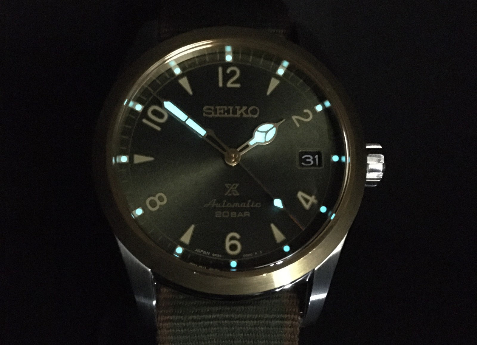 [N MINT- Box] SEIKO Prospex Alpinist 6R35-01B0 SBDC138 Green Men's Watch AT JP