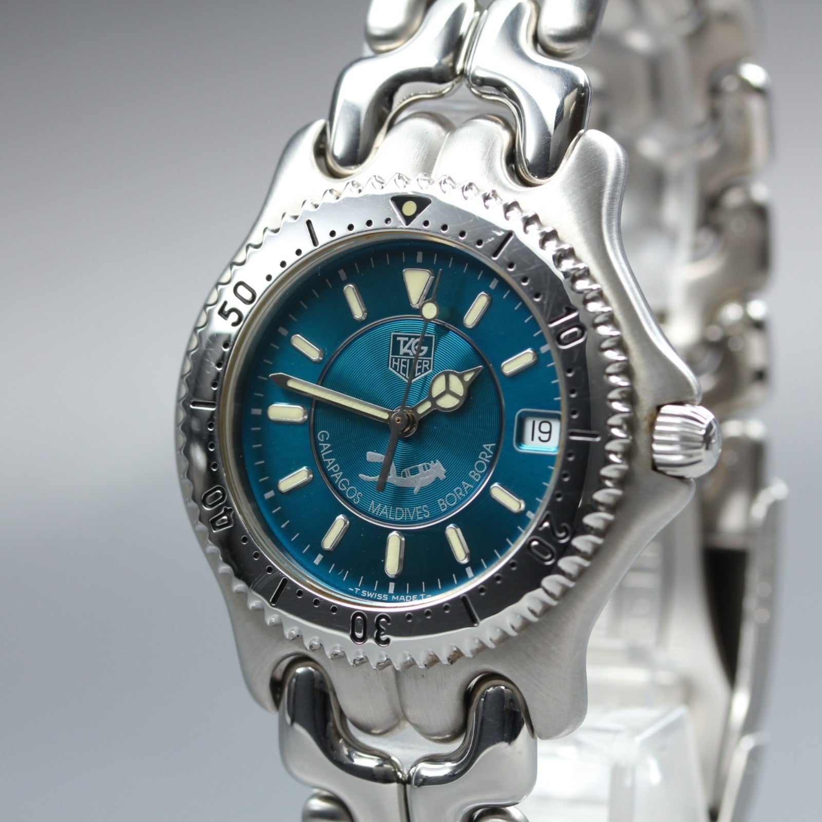 Rare Limited Edition TAG HEUER SEL WG111K Quartz Green Men's Watch 36mm JP Box