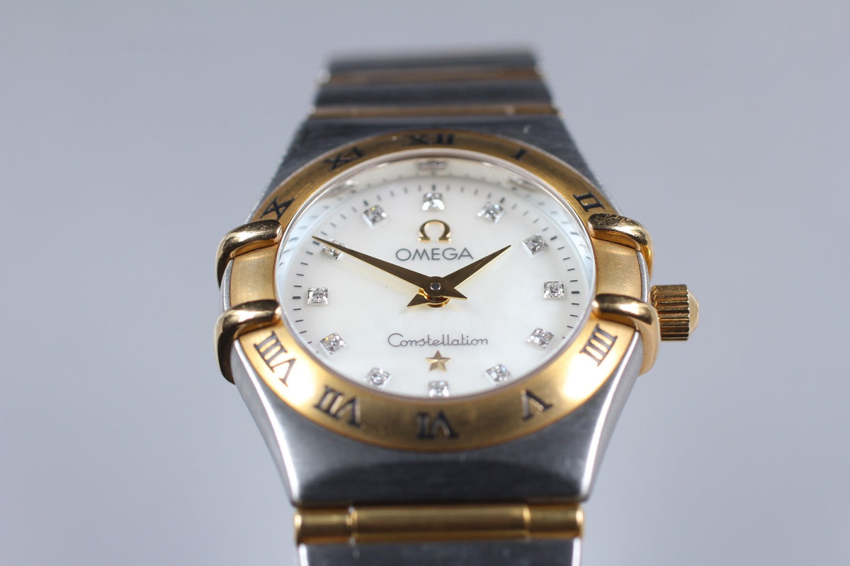 [Exc+5] OMEGA Constellation Cal.1456 12P Diamond 22mm Quartz Women's Watch