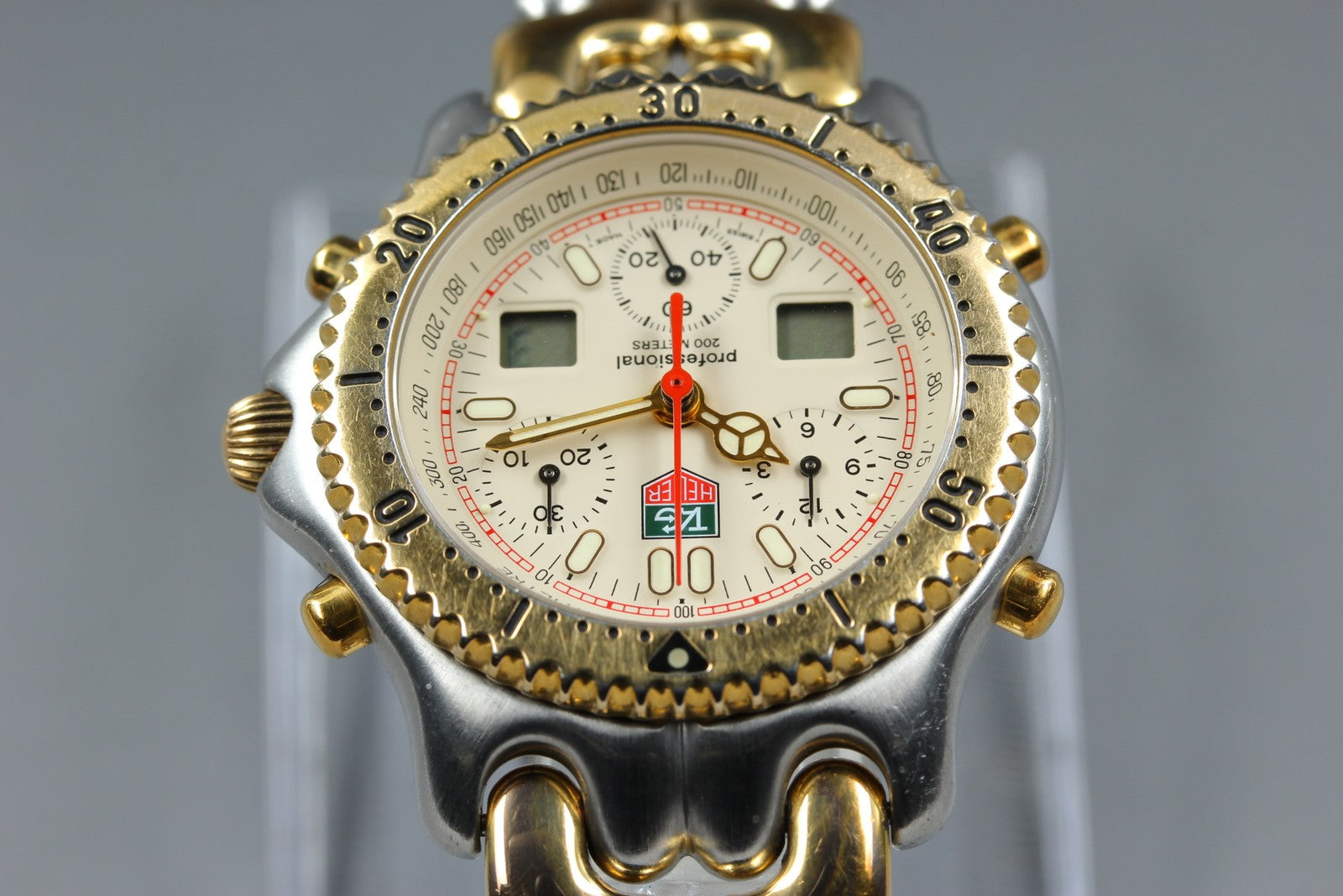 [READ!] TAG HEUER SENNA SEL S/el CG1123-0 Chronograph Men's Quartz Watch Box