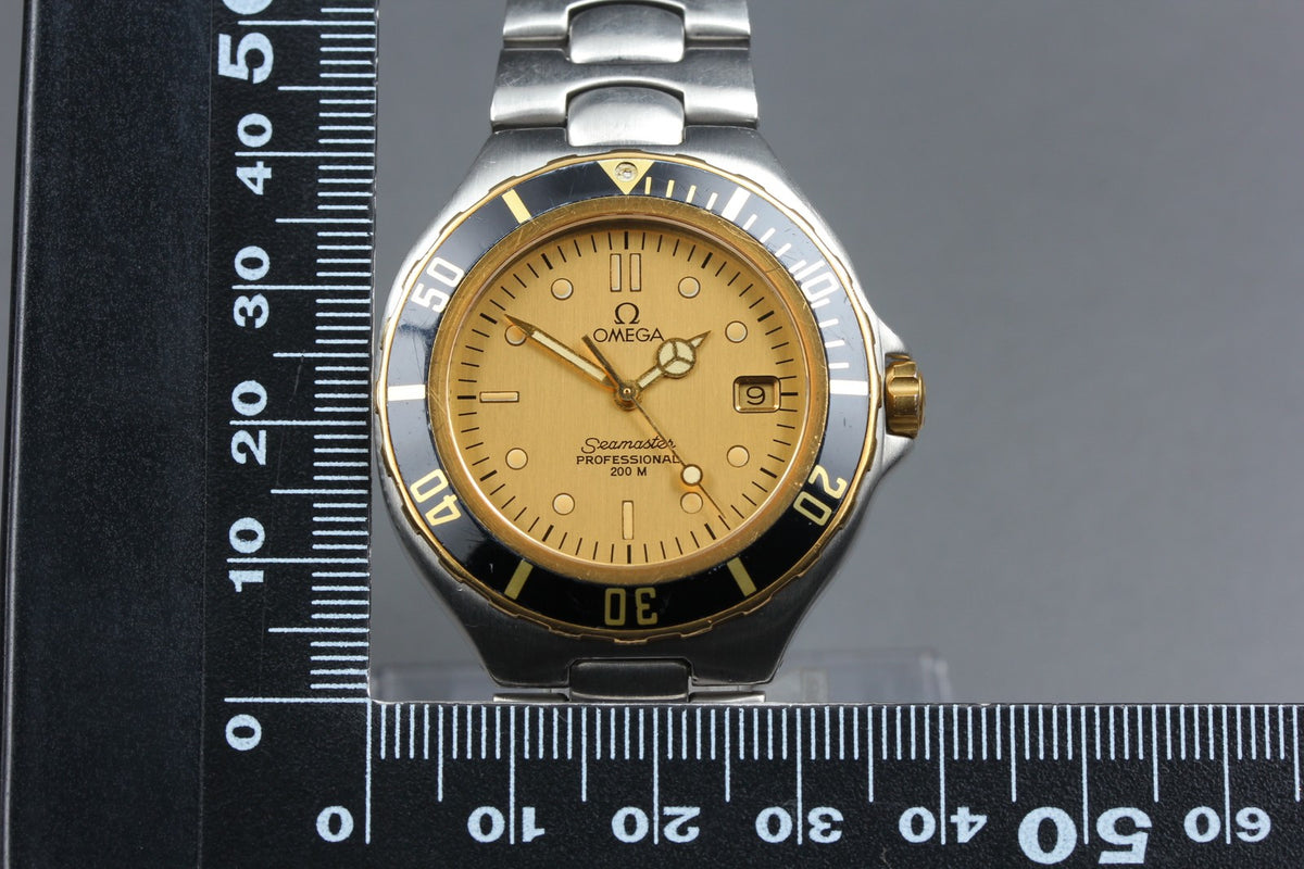 OMEGA Seamaster 200M 396.1042.1 Cal.1441 Gold 36mm Quartz Men's Watch Vintage