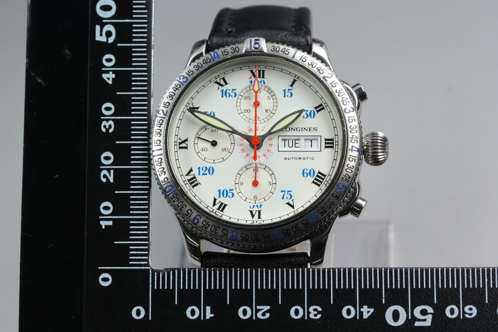 [Exc+5 Box] Longines Lindbergh Hour Angle Chronograph L2.618.4 AT Men's Watch