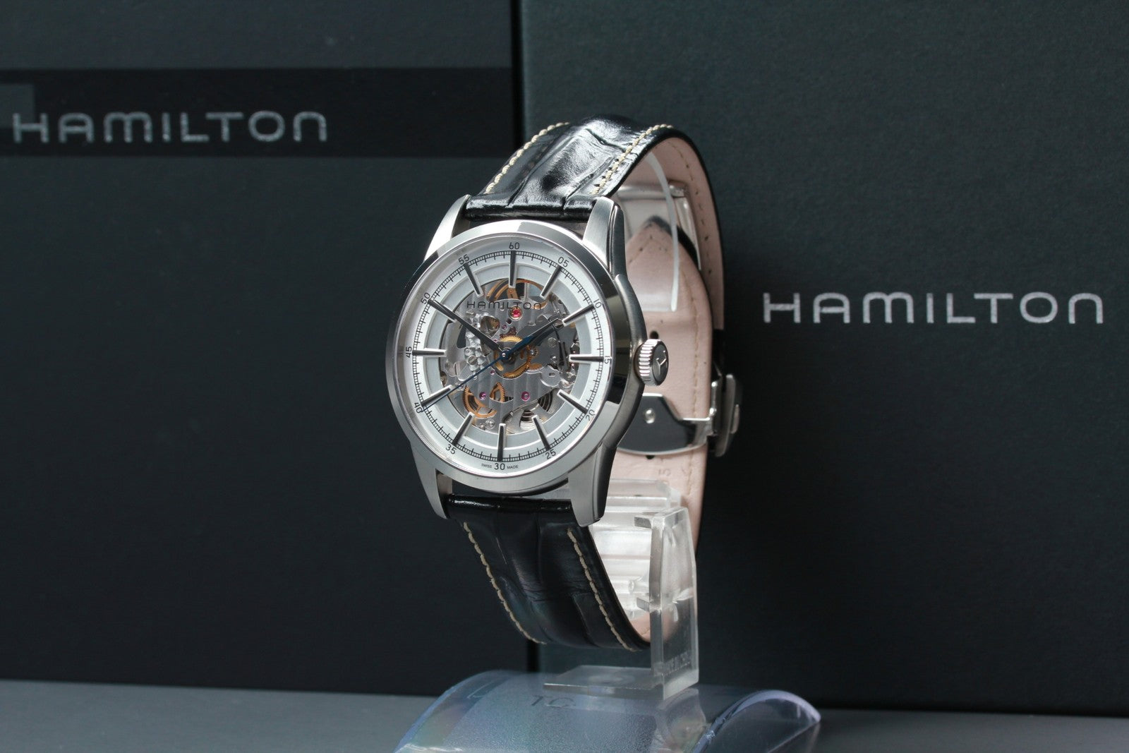 HAMILTON Rail road H406550 H600405101 Automatic Men's Watch 41mm JAPAN Exc+5*Box