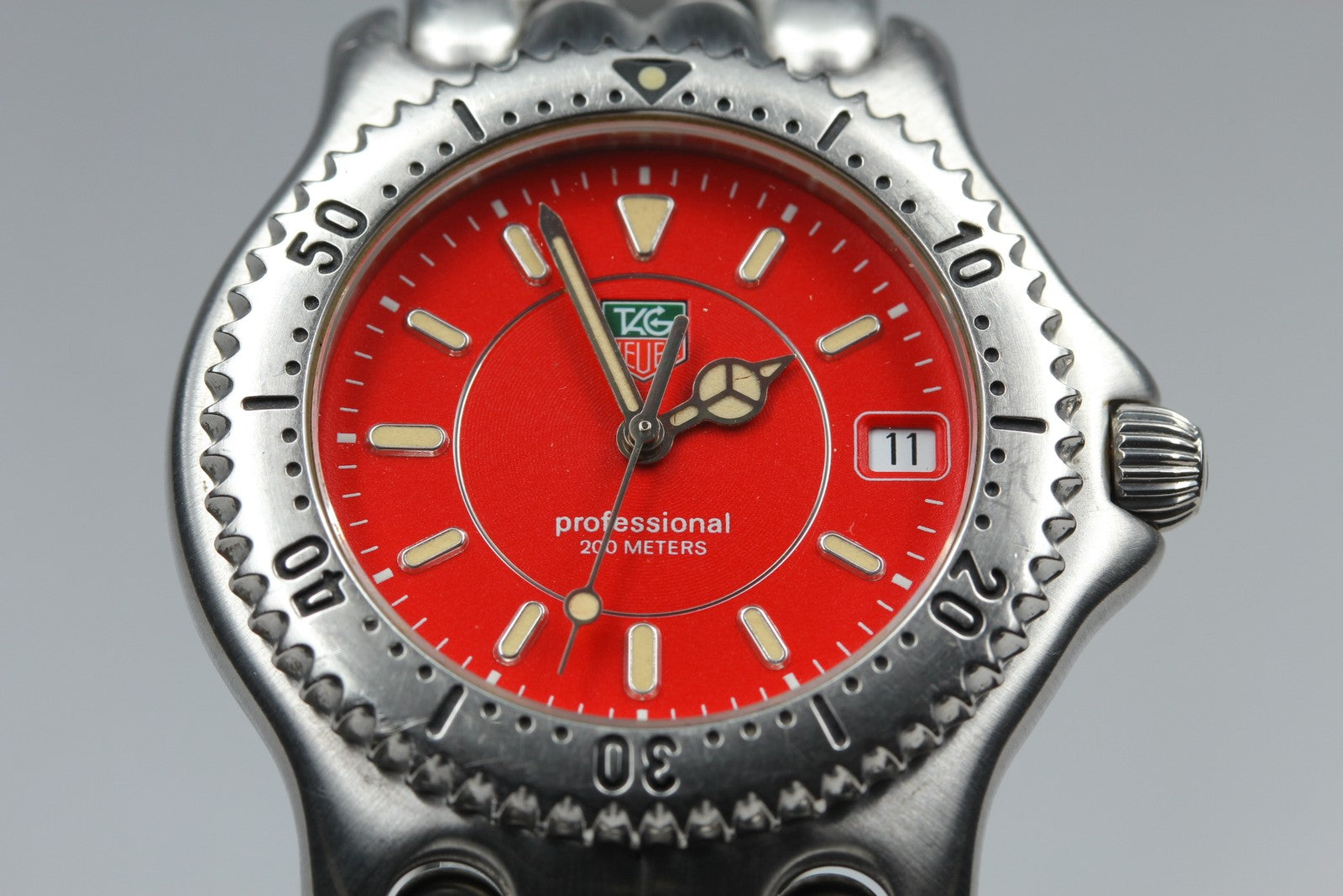 TAG HEUER S/el Professional 200M WG111C Red Dial 39mm Men's Quartz Watch