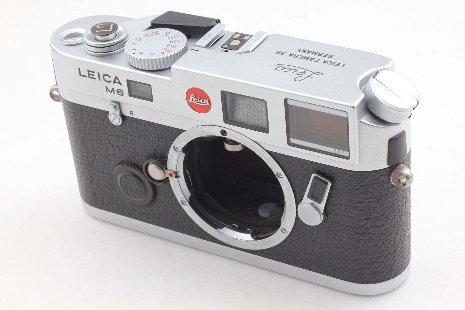 0.85 TTL [Top MINT] Leica M6 10466 Chrome 35mm Rangefinder Film Camera JAPAN