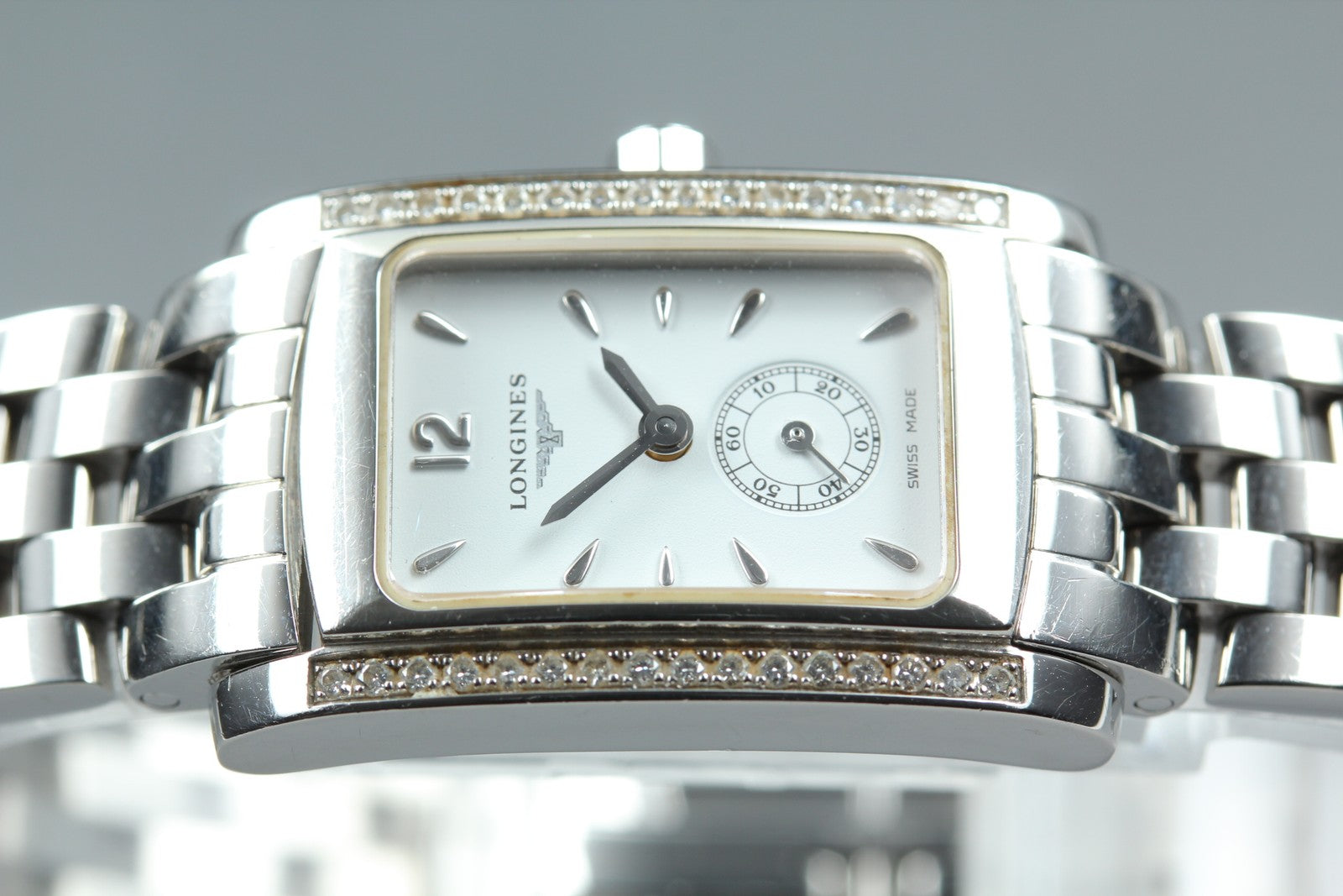 New Batt LONGINES Dolce Vita L5.155.0 Quartz White Dial Women's Watch 20mm JAPAN