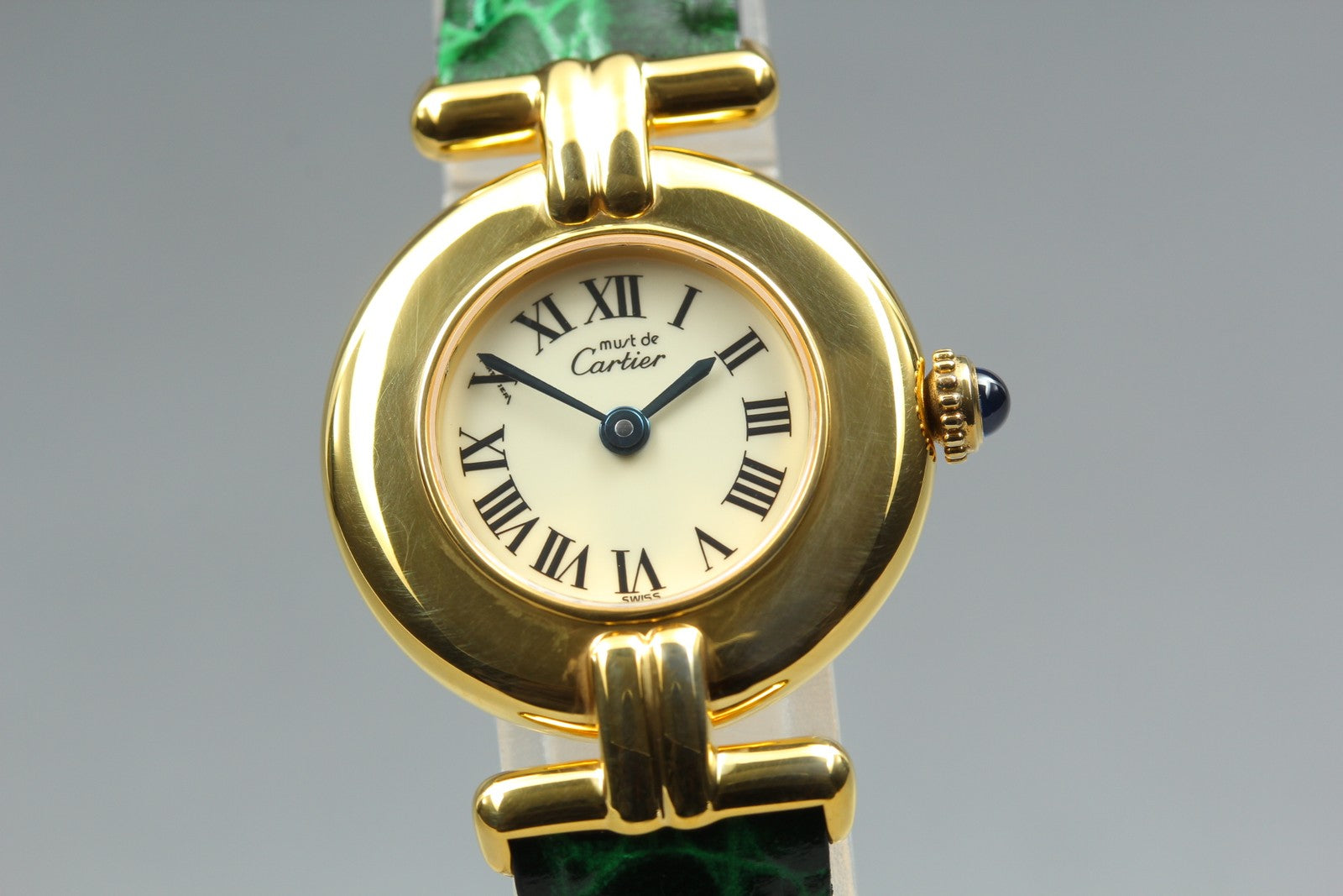 Vintage [Near MINT- Box] Cartier Must Colisee Vermeil 590002 Women's Qz Watch