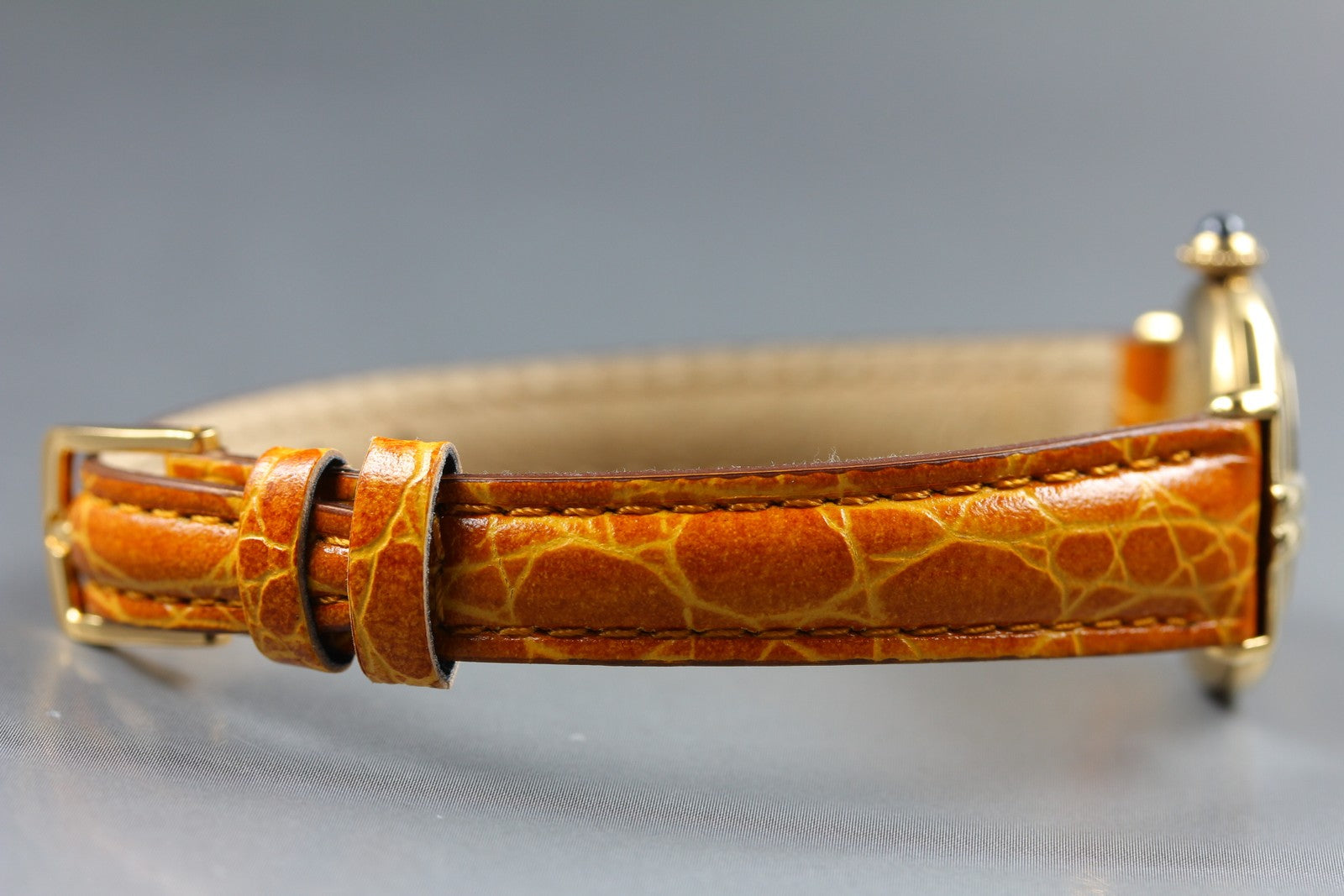 Vintage [Near MINT-] Cartier Must Colisee Vermeil 590002 Gold Women's Qz Watch