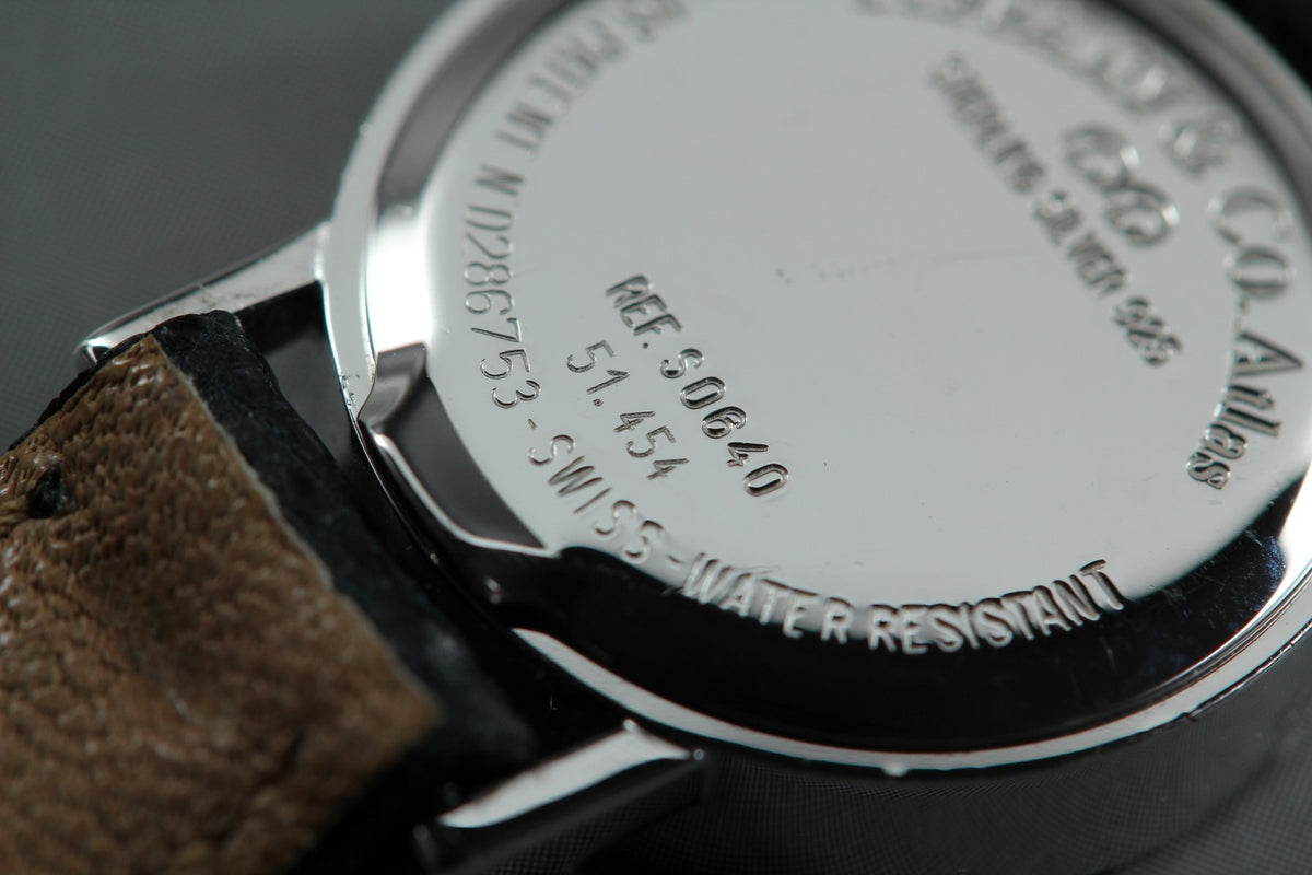 TIFFANY & Co. Atlas Mini S0640 Silver Dial Black 19mm Women's Quartz Watch