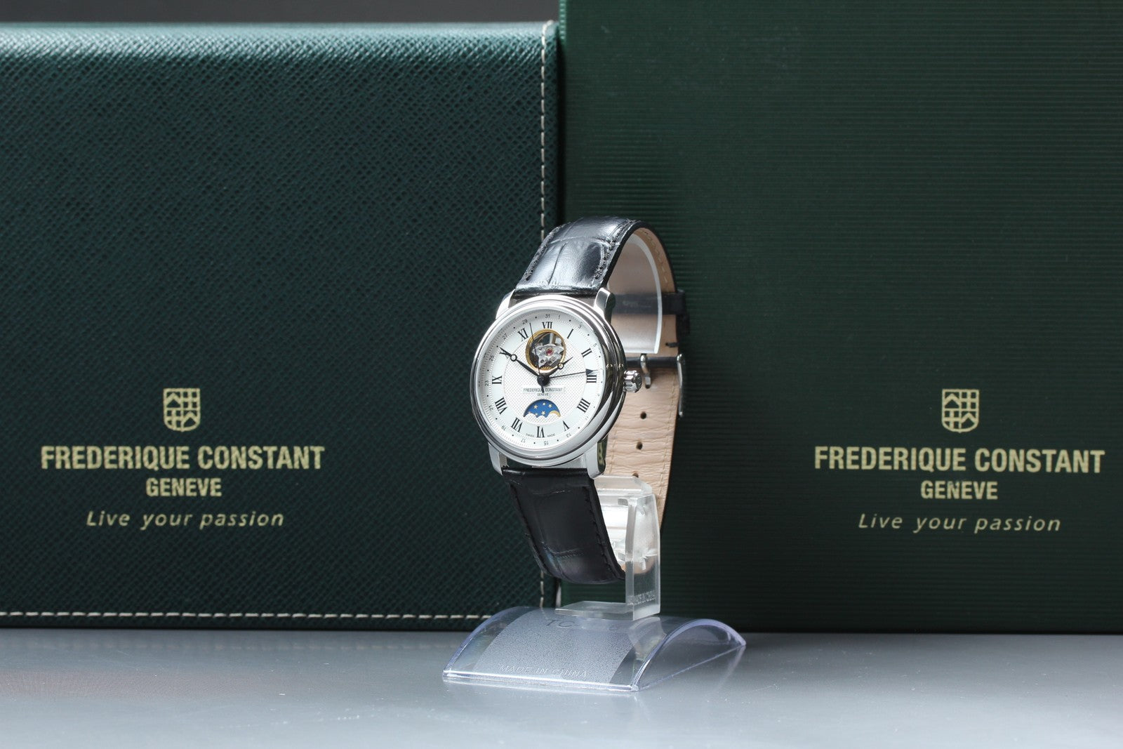 [w/ Box] Frederique Constant FC-330/335X4P4/5/6 Moon Phase Automatic Men's Watch