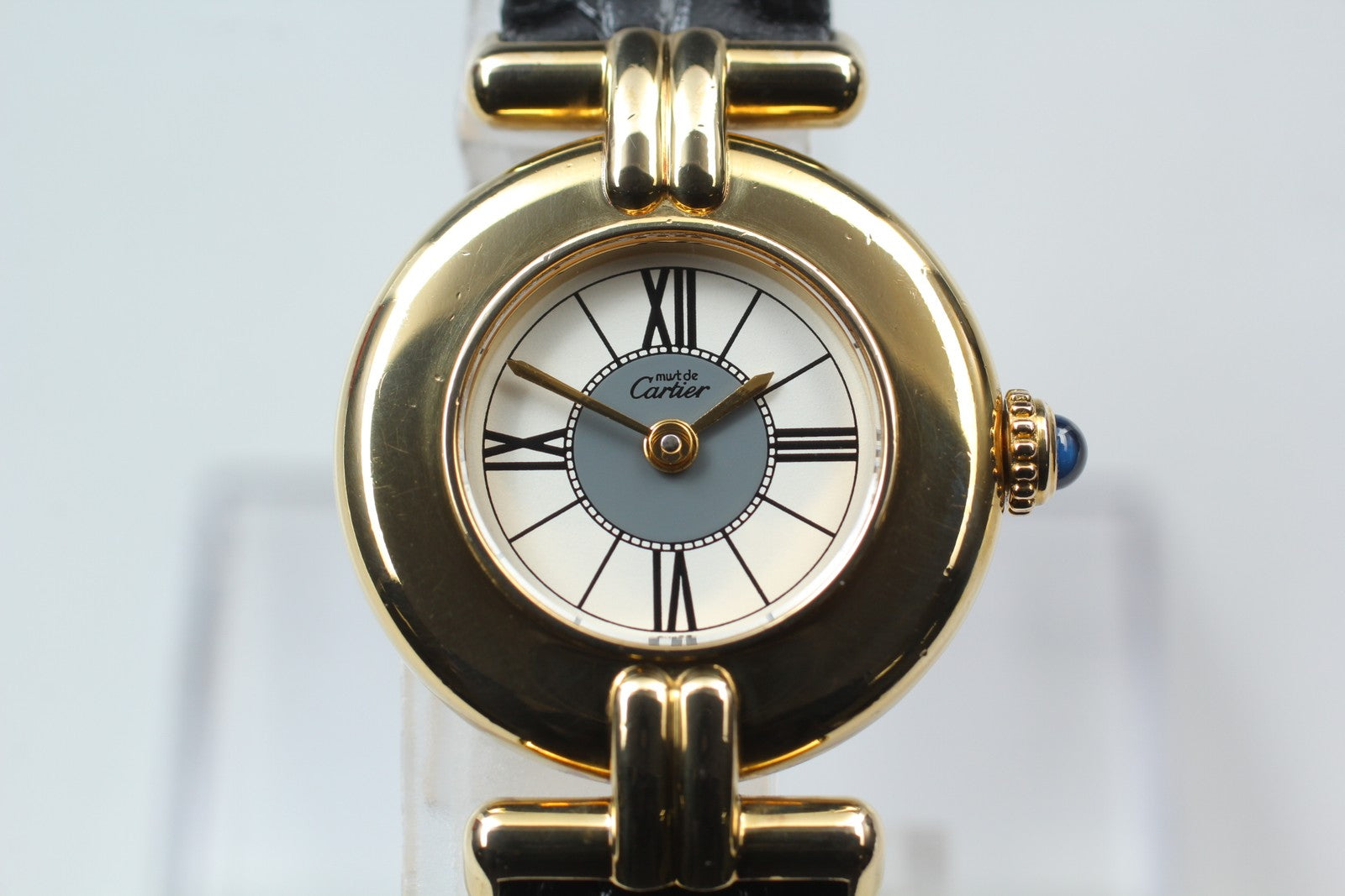 Vintage [Near MINT- Box] Cartier Must Colisee Vermeil 590002 Women's Qz Watch