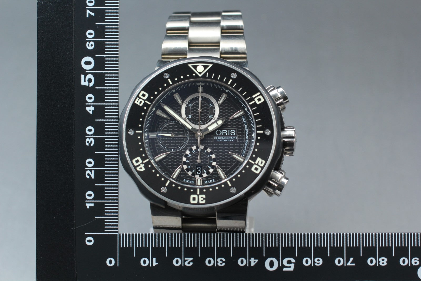 ORIS ProDiver Chronograph 7630-71 Black Date 51mm Automatic Men's Watch [w /Box]