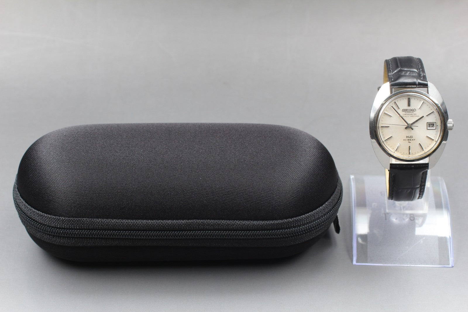 Vintage Exc+4 KING SEIKO HI-BEAT 4502-8010 Silver Hand-winding Men's Watch JAPAN