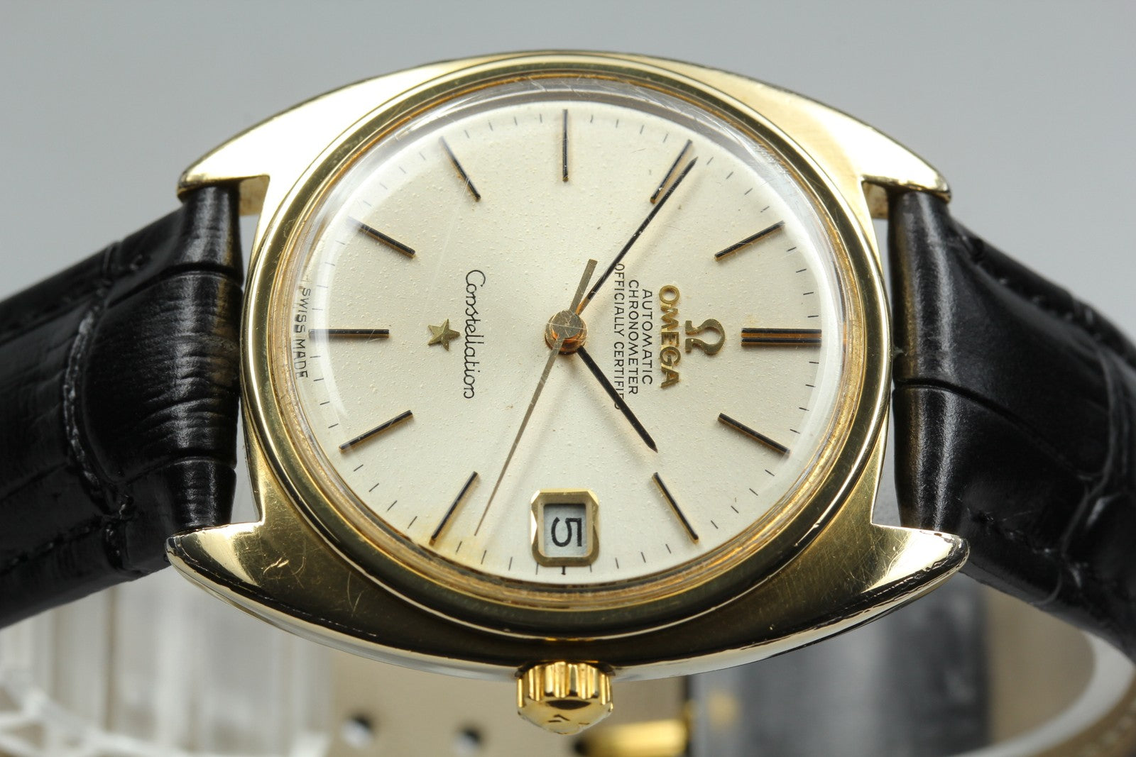 Vintage [Exc+5] OMEGA Constellation 168.017 Cal.564 Gold Automatic Men's Watch