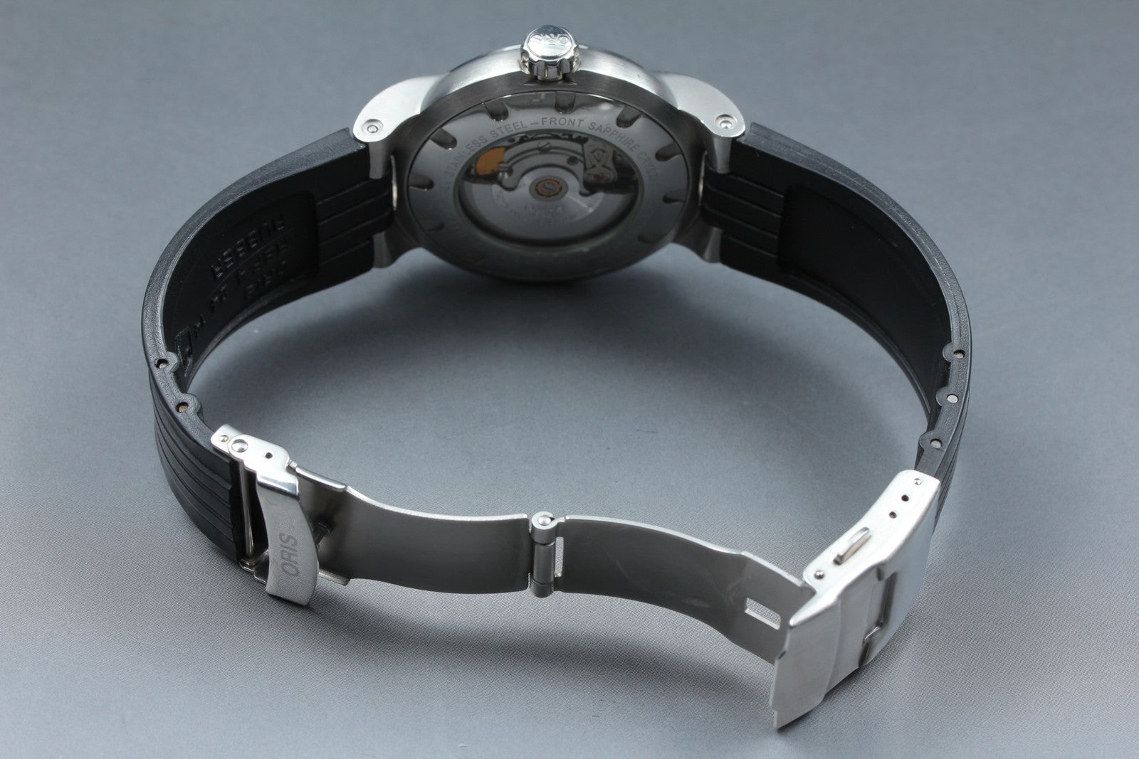 [Exc+5] ORIS TT1 Day Date 7517-41 Automatic 40mm Silver Black Men's Watch JAPAN