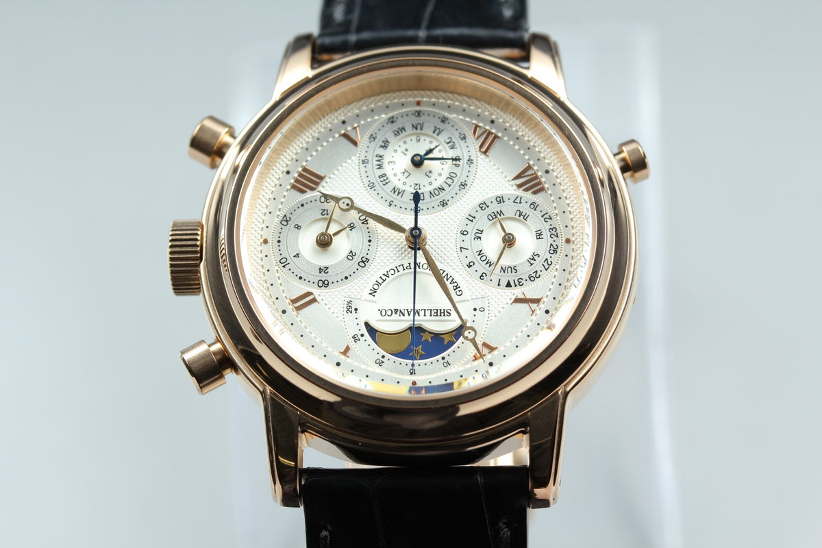 SHELLMAN Grand Complication Premium 6771-T011179TA Men's Qz Watch JAPAN [Box]