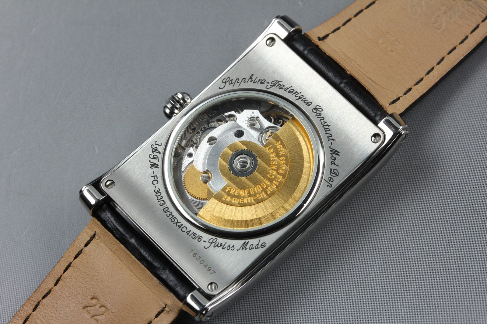 Frederique Constant Heartbeat FC-303/310/315X4C4/5/6 Black 30mm AT Men's Watch